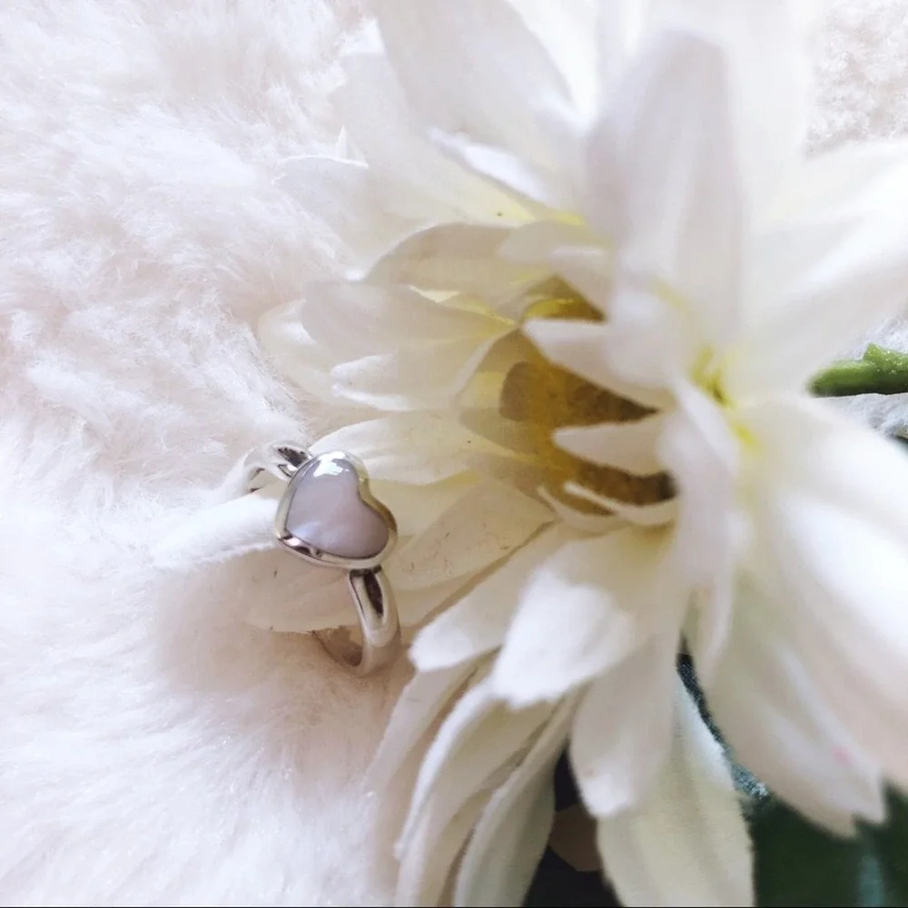 Sterling Silver Heart-Shaped Ring